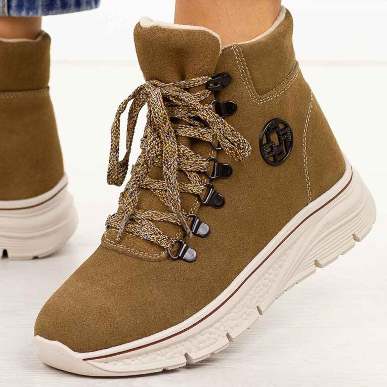 Brązowe skórzane botki damskie Filippo Dbt7290/25