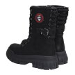 Czarne trapery damskie NAVY DOT 54002