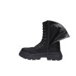 Czarne trapery damskie NAVY DOT 54002