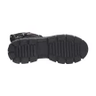 Czarne trapery damskie NAVY DOT 54002