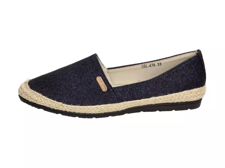 Granatowe buty dziecięce balerinki Badoxx 476