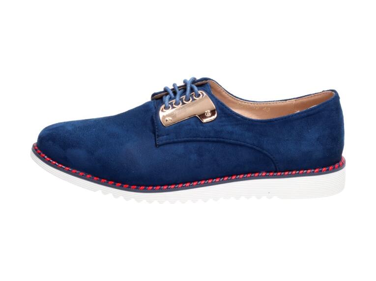 Granatowe półbuty, buty damskie Vices 9016-13