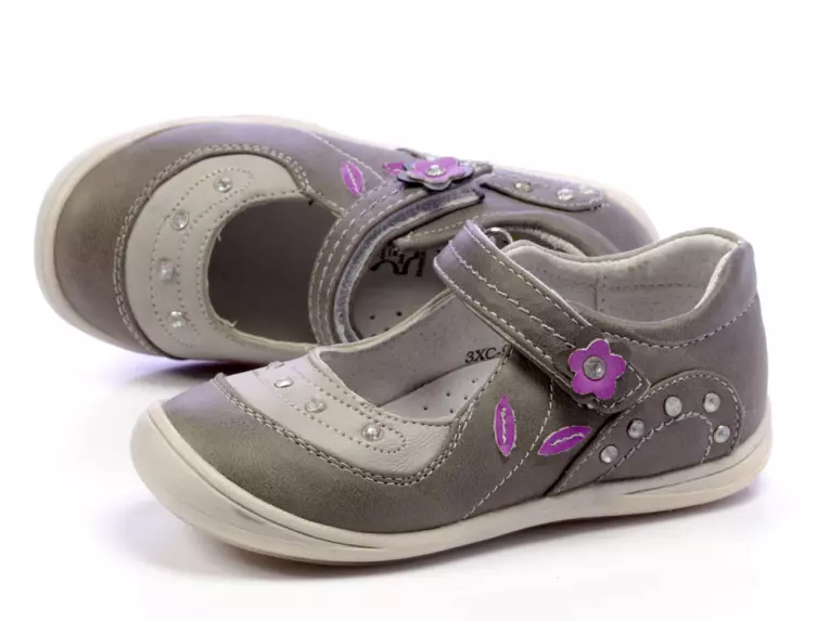 -30%Balerinki dziecięce szare buty Badoxx 9564