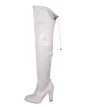 Szare zamszowe kozaki za kolano Vices 8171-7