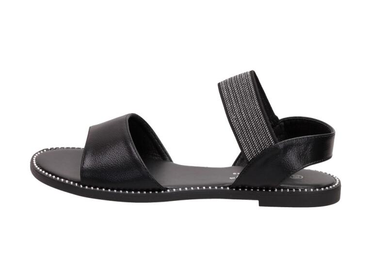 Czarne sandały damskie S.BARSKI 934-19