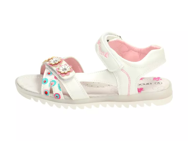 Białe sandałki, buty dziecięce Badoxx 508