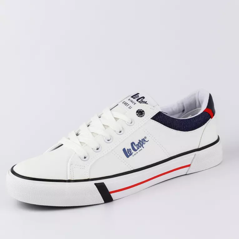 Białe tenisówki męskie LEE COOPER 1835M