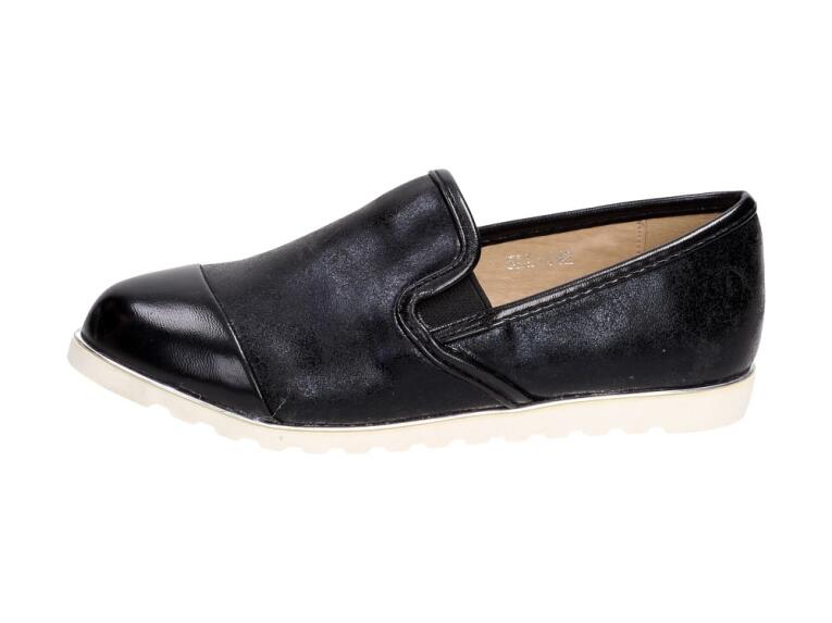 Slip On Czarne półbuty dziecięce Badoxx 442