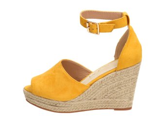 Żółte sandały damskie SABATINA DM19-47