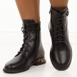 Czarne skórzane botki damskie Filippo Dbt7206/25