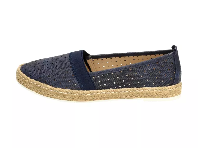 Granatowe espadryle, buty damskie Wishot Dp941