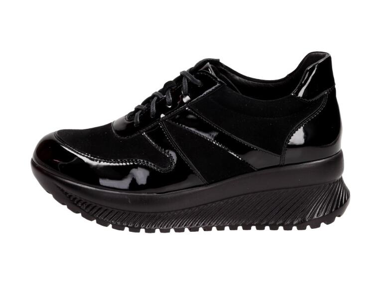 Czarne POLSKIE sneakersy damskie SUZANA 1942