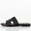 Czarne płaskie klapki damskie Filippo Dk6973/25