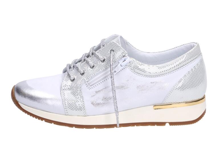 Srebrne półbuty Polskie buty Deoni B290