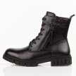 Czarne botki damskie na traperze Potocki 19321
