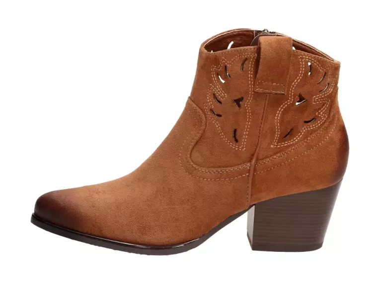 Botki damskie kowbojki VINCEZA 10540 CAMEL