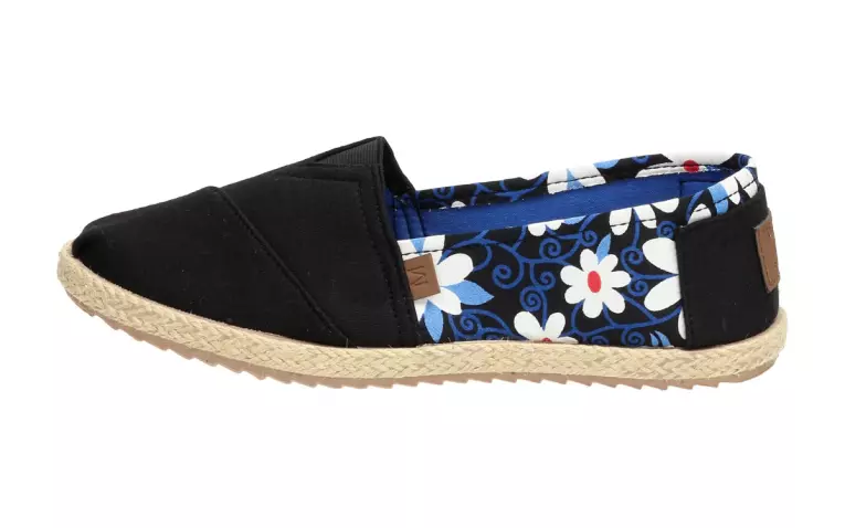Czarne espadryle, buty damskie McKeylor 7960