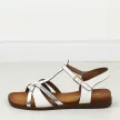 Białe płaskie sandały damskie Sergio Leone Sk071H