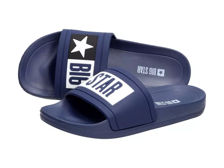 Granatowe klapki damskie BIG STAR DD274A265