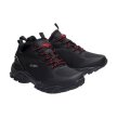 Czarne buty trekkingowe AMERICAN HL18/21 RD