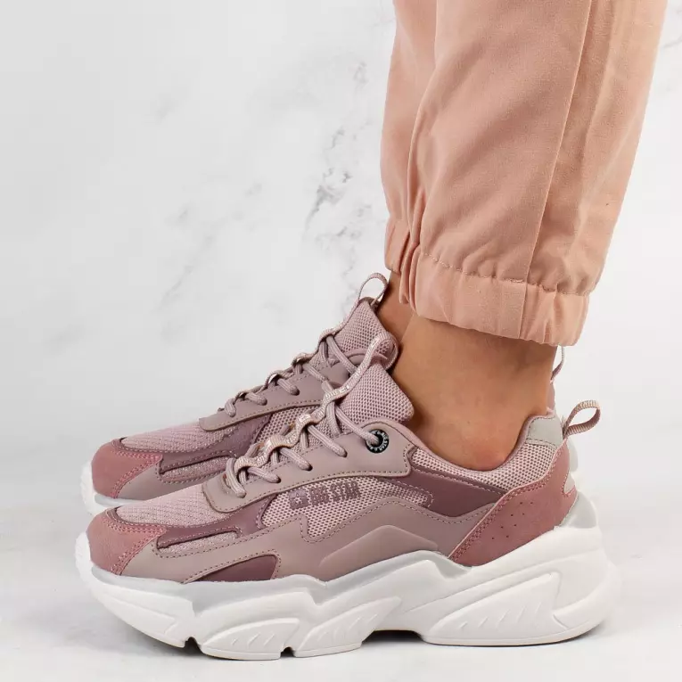 Fioletowe sneakersy damskie BIG STAR HH274258