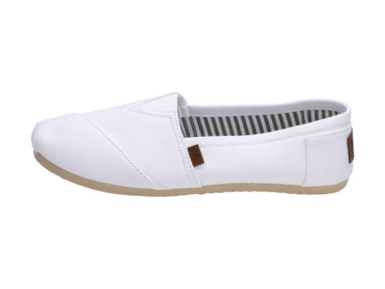 Slip On Białe tenisówki damskie Wishot 064