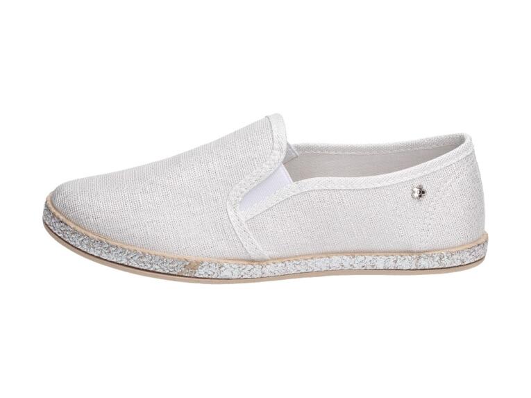 Slip On Białe tenisówki damskie Balada B740-41