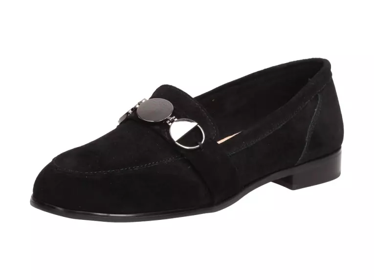 Czarne mokasyny damskie FILIPPO DP2148/21