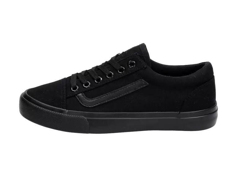Czarne tenisówki damskie McKey Dtn844/19 Bk/bk