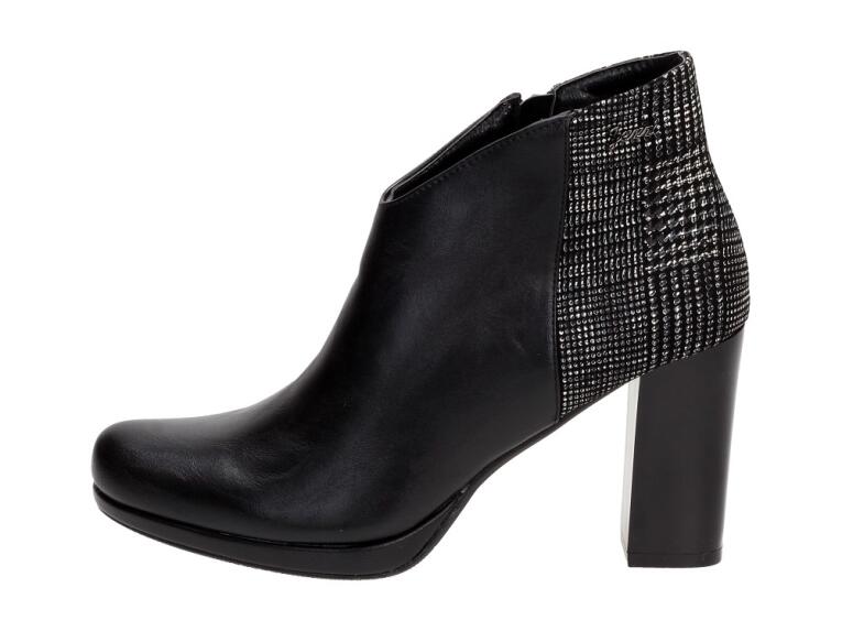 Czarne botki damskie Jezzi Af125-10 Pu