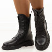 Czarne skórzane botki damskie T.Sokolski Z25-194