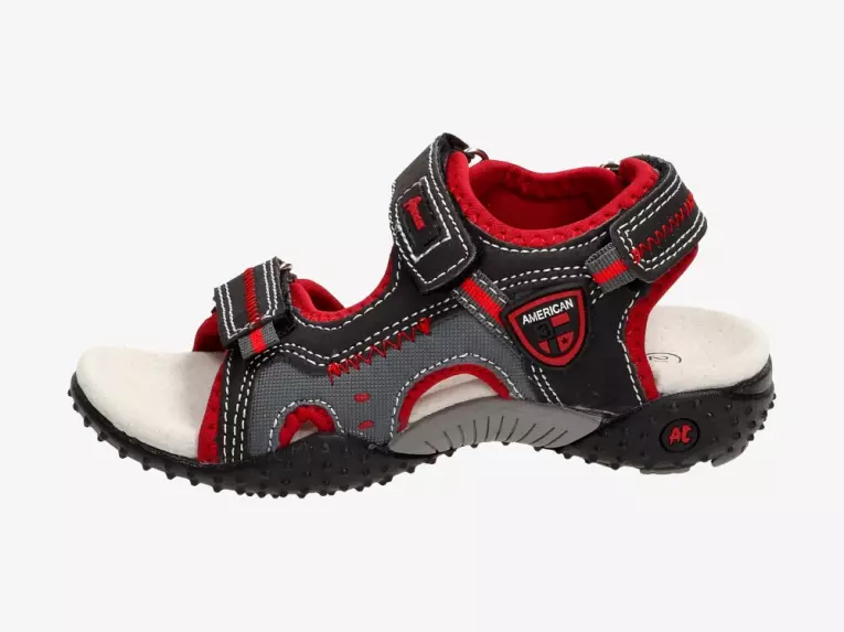Sandałki, buty dziecięce American Club 1614 Bk