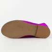 Fuksja skórzane POLSKIE sandały damskie z zakrytę piętą DEONI D488