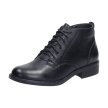 Czarne sznurowane botki damskie SABATINA DM21-16 PU