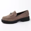 Loafersy damskie, khaki zamszowe mokasyny POTOCKI 21047