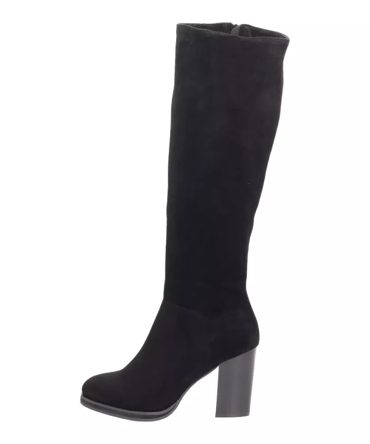 Czarne kozaki damskie Sergio Leone Kz276 Bk/gr