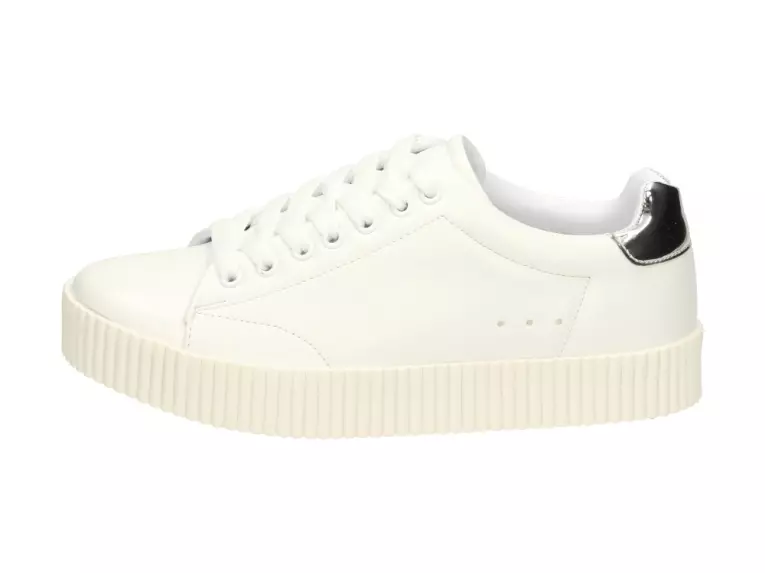 Białe creepersy, buty damskie Vices 7170-41