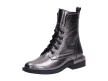 Platynowe trapery botki damskie NAVY DOT 60004