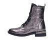 Platynowe trapery botki damskie NAVY DOT 60004