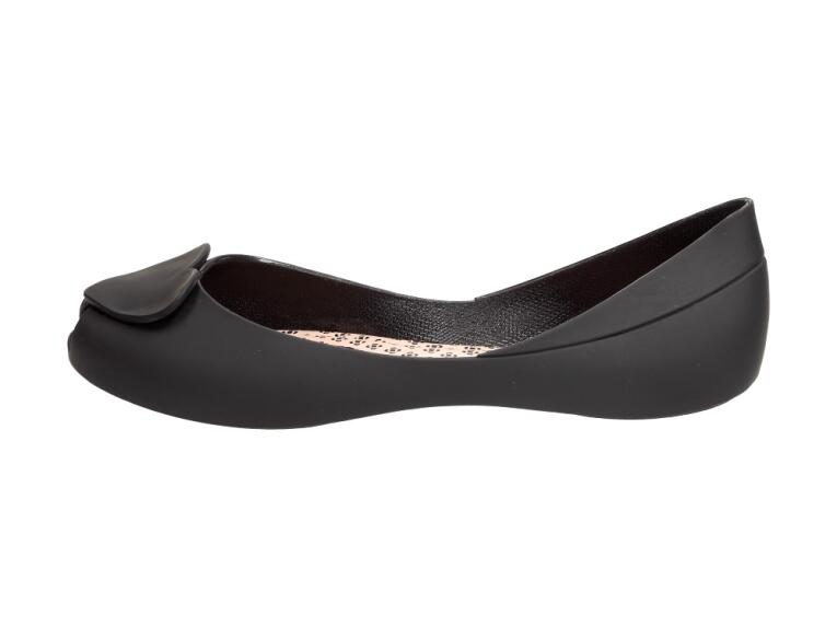Czarne meliski, buty damskie Vices Pt101 Serca