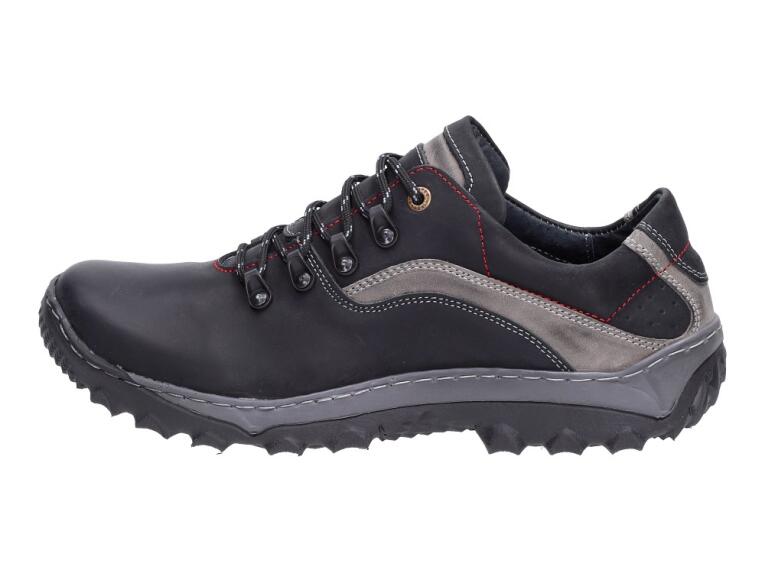 Polskie buty męskie Mario 268bk Trekking Skóra