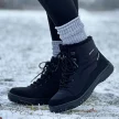 Czarne zimowe śniegowce damskie z membraną American Club Softshell Sn30/23