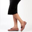Różowe zamszowe loafersy, mokasyny damskie La.Fi 020DP-SU
