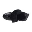 Czarne płaskie botki damskie SERGIO LEONE BT406 PU