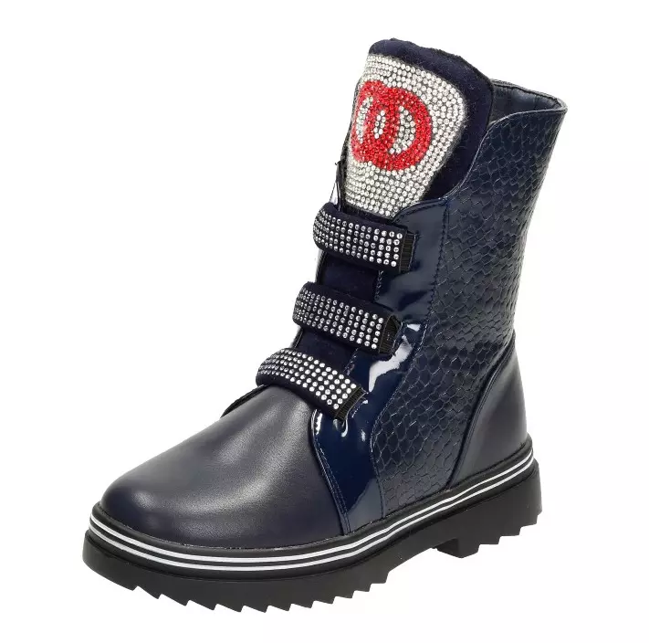 Granatowe botki, buty dziecięce Badoxx 468