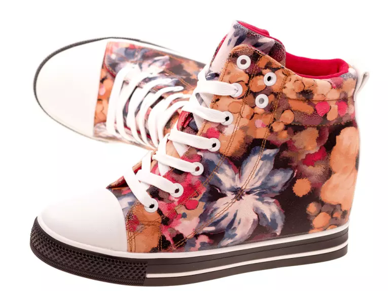 Wiosenne sneakersy trampki damskie 628 Pn
