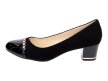 Czarne czółenka, buty damskie Bsm 5915