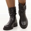 Czarne skórzane botki damskie Cambell 60316
