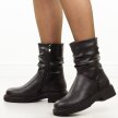 Czarne skórzane botki damskie Cambell 60316
