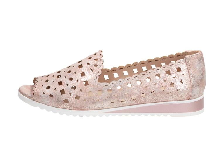 Różowe półbuty damskie M.Daszyński Sa135-1